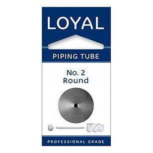 Loyal Number 2 Standard Round Stainless Steel Piping Tip Grey