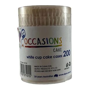 Alpen Cupcake Cases 200 Pack White