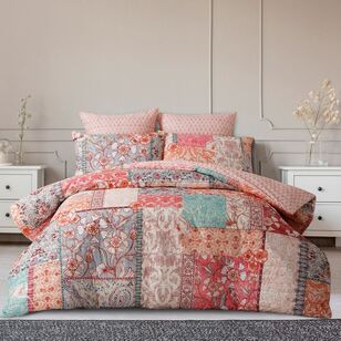 KOO Genevieve Quilted Quilt Cover Set Multicoloured