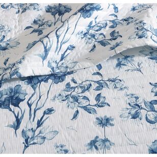 Logan & Mason Lusiana Reverse Sham Bedspread Blue