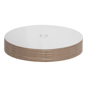 Loyal Compressed Cake Board 10 Pack White