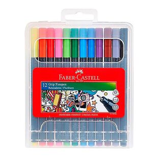 Faber Castell Grip Finepens 0.4 mm 12 Pack Multicoloured