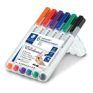 Staedtler Lumocol Whiteboard Markers 6 Pack Multicoloured 6 Pack