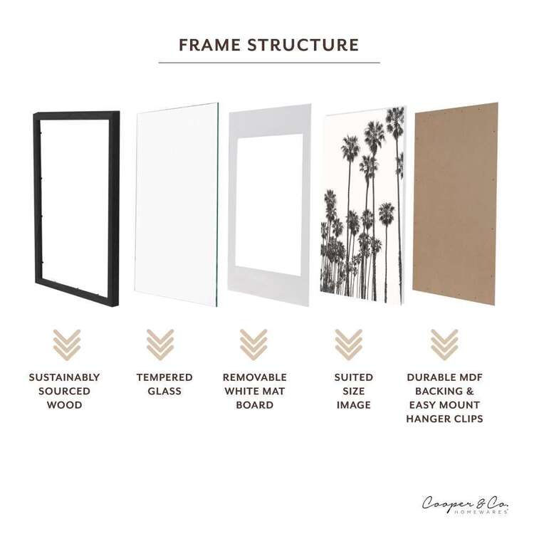 Cooper Co Paradise 50 X 70 Cm Wooden Frame Black Cooper Co Paradise 50 X 70 Cm Wooden Frame Black
