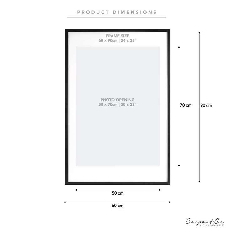 Frame Size 60 Paradise 60 x 90 cm Wooden Frame Black | Spotlight Australia