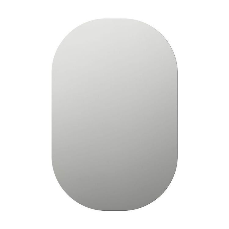 Cooper & Co 77 x 54 cm Frameless Oval Wall Mirror Clear 77 x 54 cm