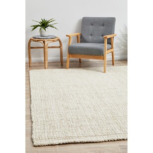 Rug Culture Reversible Jute Woven Rug Bleached Natural