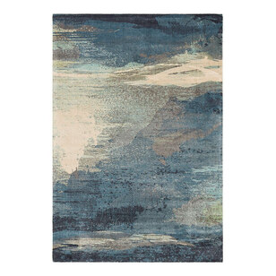 Rug Culture Abstract Rug Blue