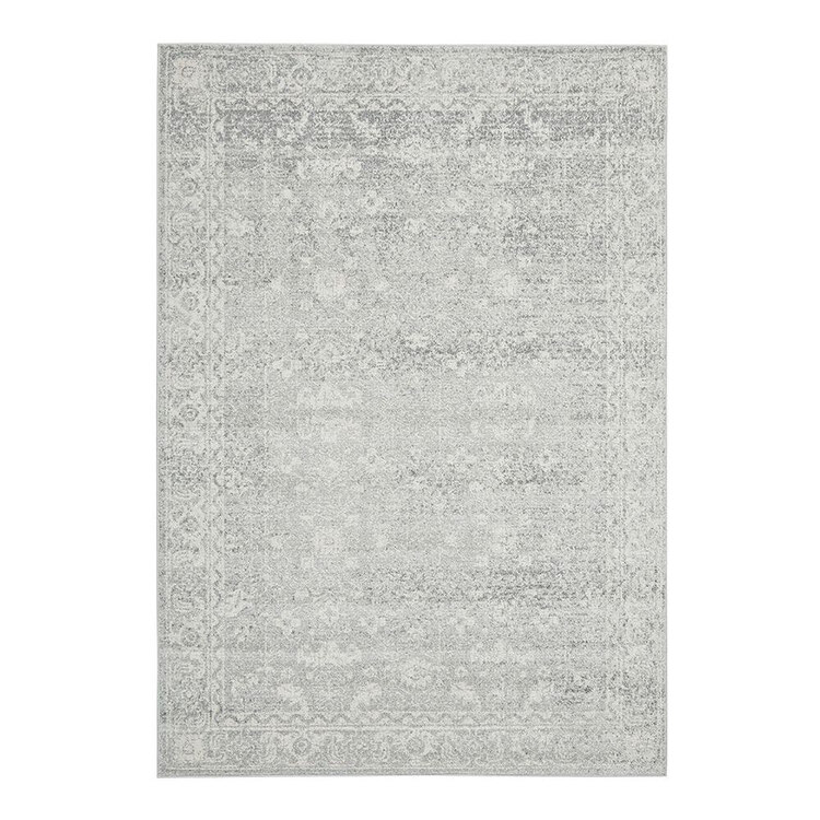 Rug Culture Vintage Style Polypropylene Rug Silver 230 x 160 cm