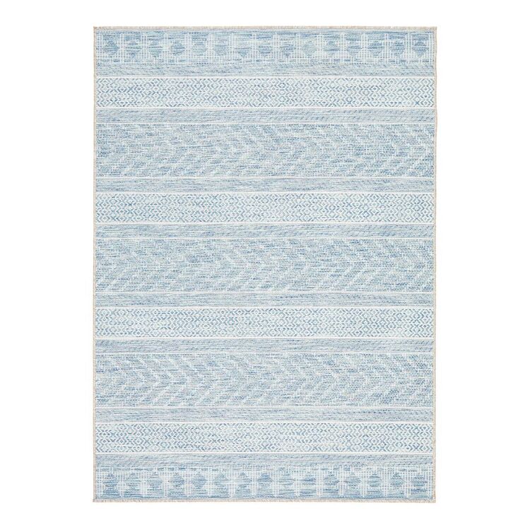 Rug Culture Indoor/Outdoor Woven Rug Blue