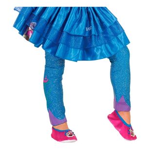 Disney Anna Footless Kids Tights Blue