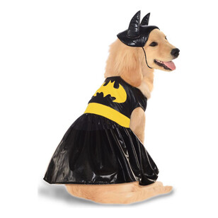Warner Bros Batgirl Pet Costume Black & Yellow