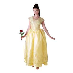 Disney Belle Live Action Deluxe Adult Costume Yellow