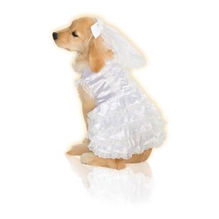 Bride Pet Costume White