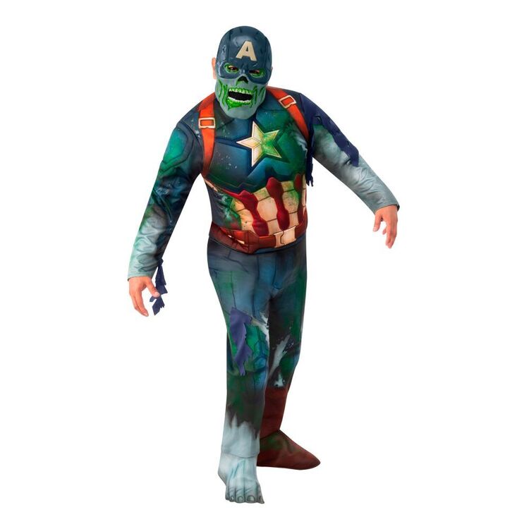 Captain America Zombie Deluxe Teen Costume