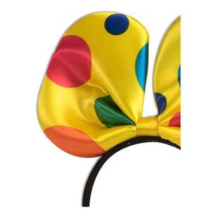 Clown Adult Polka Dot Headband Multicoloured Adult