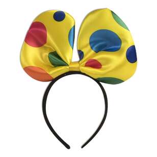 Clown Adult Polka Dot Headband Multicoloured Adult