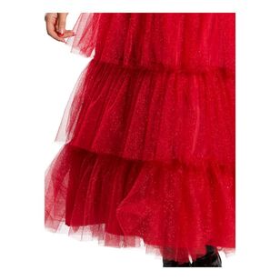 Warner Bros Lydia Deetz Wedding Dress Adults Costume Red