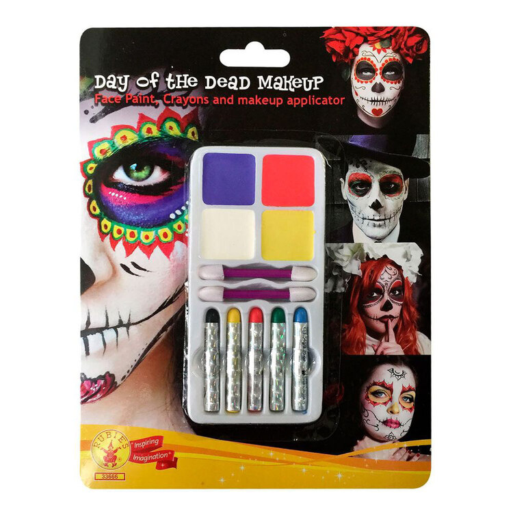Day Of The Dead Make Up Kit Multicoloured
