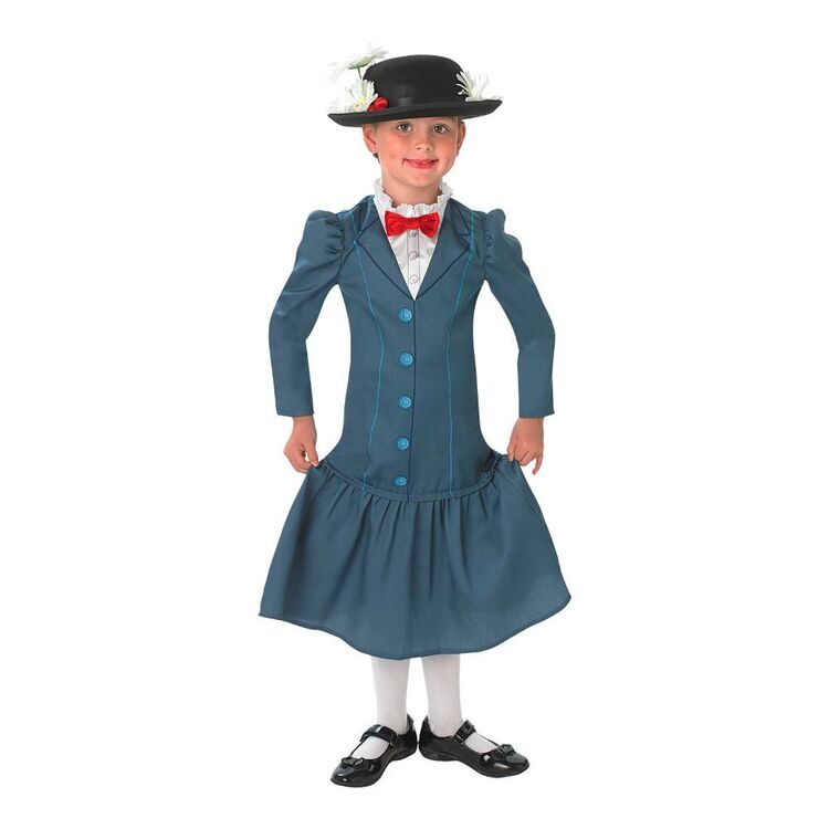 Disney Mary Poppins Deluxe Kids Costume Multicoloured 3 - 4 Years