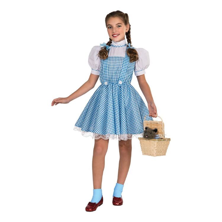 Warner Bros Dorothy Deluxe Kids Costume Blue & White