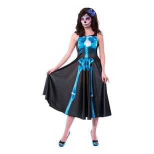 Voodoo Dancer Deluxe Adults Costume Blue & Black