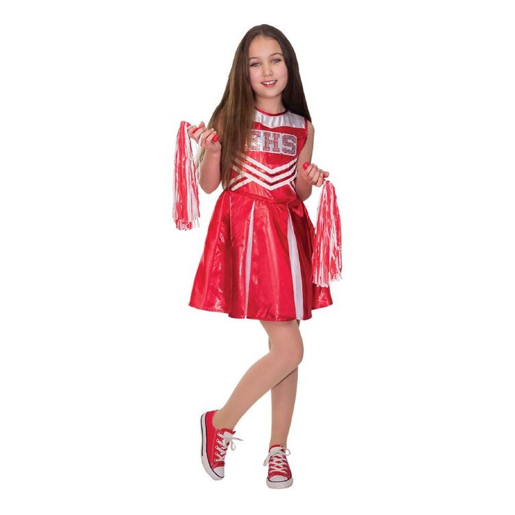 Wildcat Cheerleader High School Musical Kids Costume Red & White