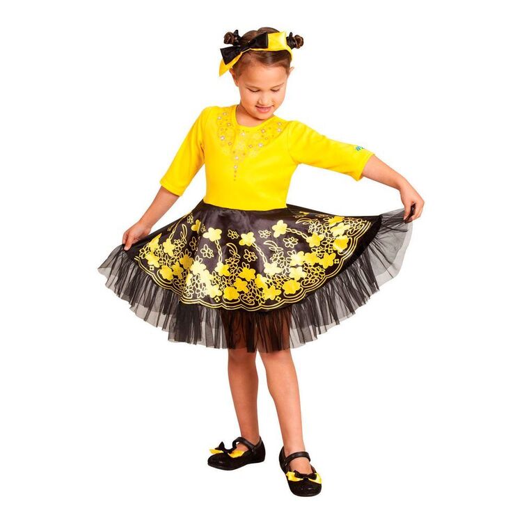 The Wiggles Emma Wiggle Luxe Ballerina Kids Costume Yellow & Black Toddler