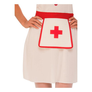 Nurse Adult Costume White & Red