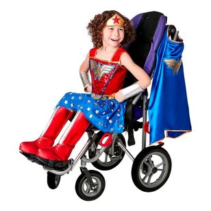 Warner Bros Wonder Woman Adaptive Kids Costume Multicoloured