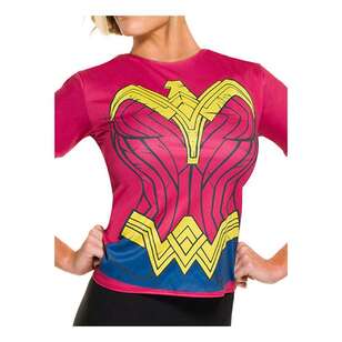 Wonder Woman Dawn Of Justice Adult Top & Tiara Multicoloured