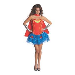 Wonder Woman Secret Wishes Adult Costume Multicoloured