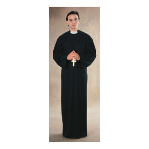Priest Adult Costume Black