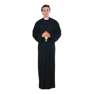 Priest Adult Costume Black