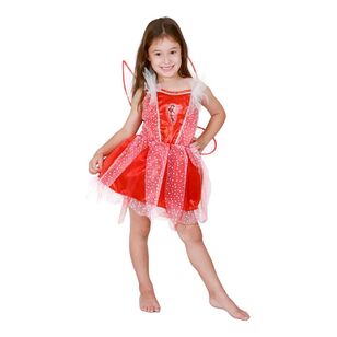 Disney Rosetta Ballerina Kids Costume Red 4 - 6 Years