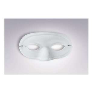 Satin Domino Adults Mask White Adult