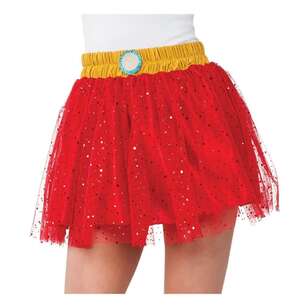 Disney Iron Rescue Adults Skirt Red & Yellow Standard