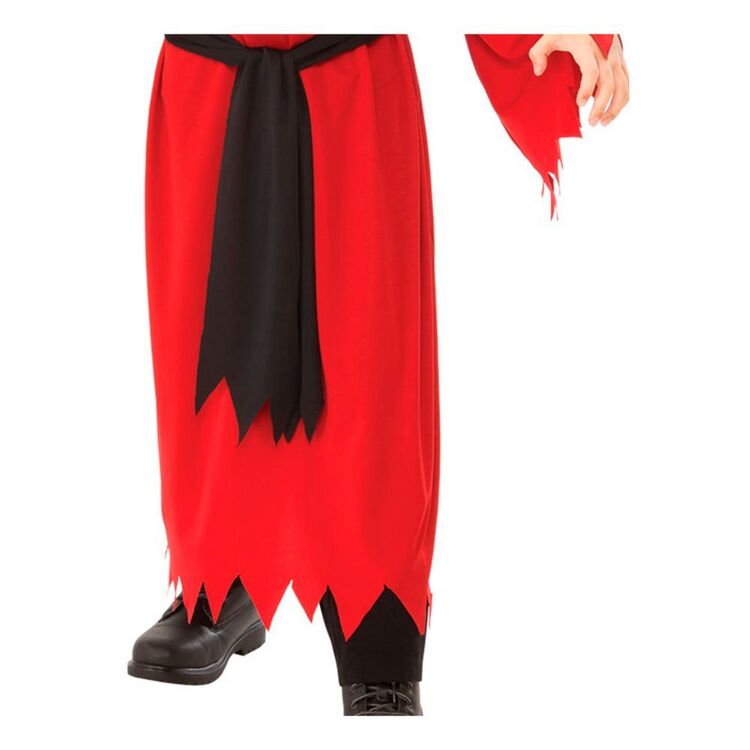 Skeleton Robe Kids Costume Red