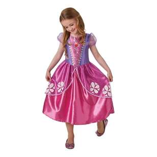 Disney Sofia Classic Pink Kids Dress Pink 3 - 5 Years