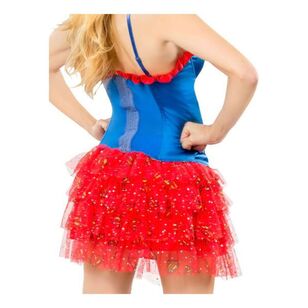 Supergirl Teen Skirt With Sequins Red Teen