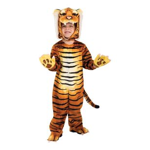 Tiger Silly Safari Kids Costume Orange Small