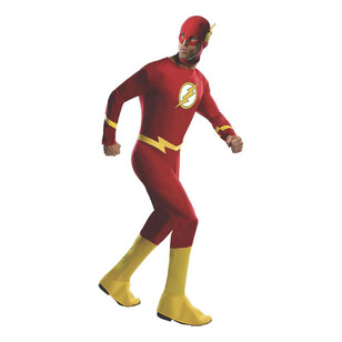 The Flash Adult Costume Red & Yellow
