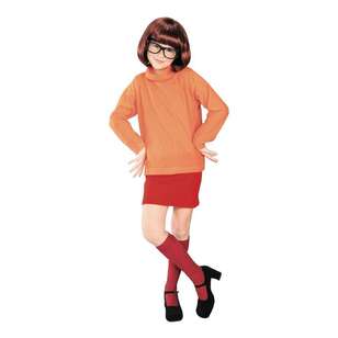Scooby Doo Velma Deluxe Kids Costume Multicoloured