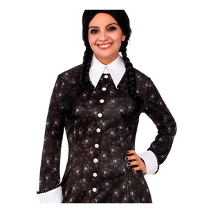 The Addams Family Wednesday Addams Adult Costume Black & White
