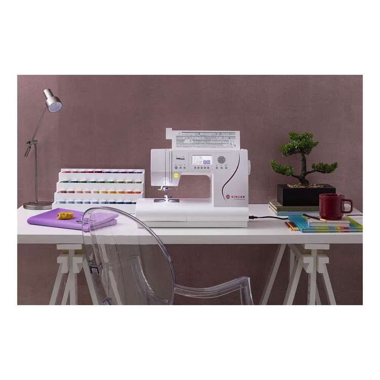 Singer Computerised C430 Professional Sewing Machine White & Purple