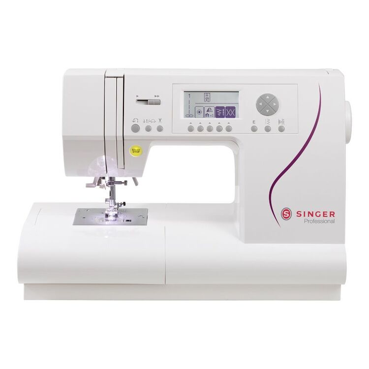 Singer Purple Machine Singer Computerised C430 Professional Sewing Machine White & Purple