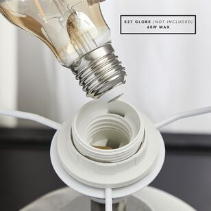 Cooper & Co Clayton Ceramic Table Lamp Cream 33 cm
