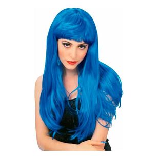 Glamour Adult Wig Blue Adult