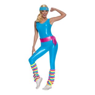 Mattel Barbie Exercise Adult Costume Multicoloured
