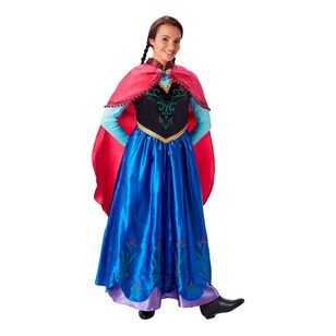 Disney Frozen Anna Deluxe Adult Costume Multicoloured
